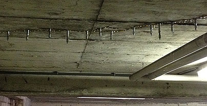 Betoninjektionen: Gerissene Betonbauteile dauerhaft abgedichten.